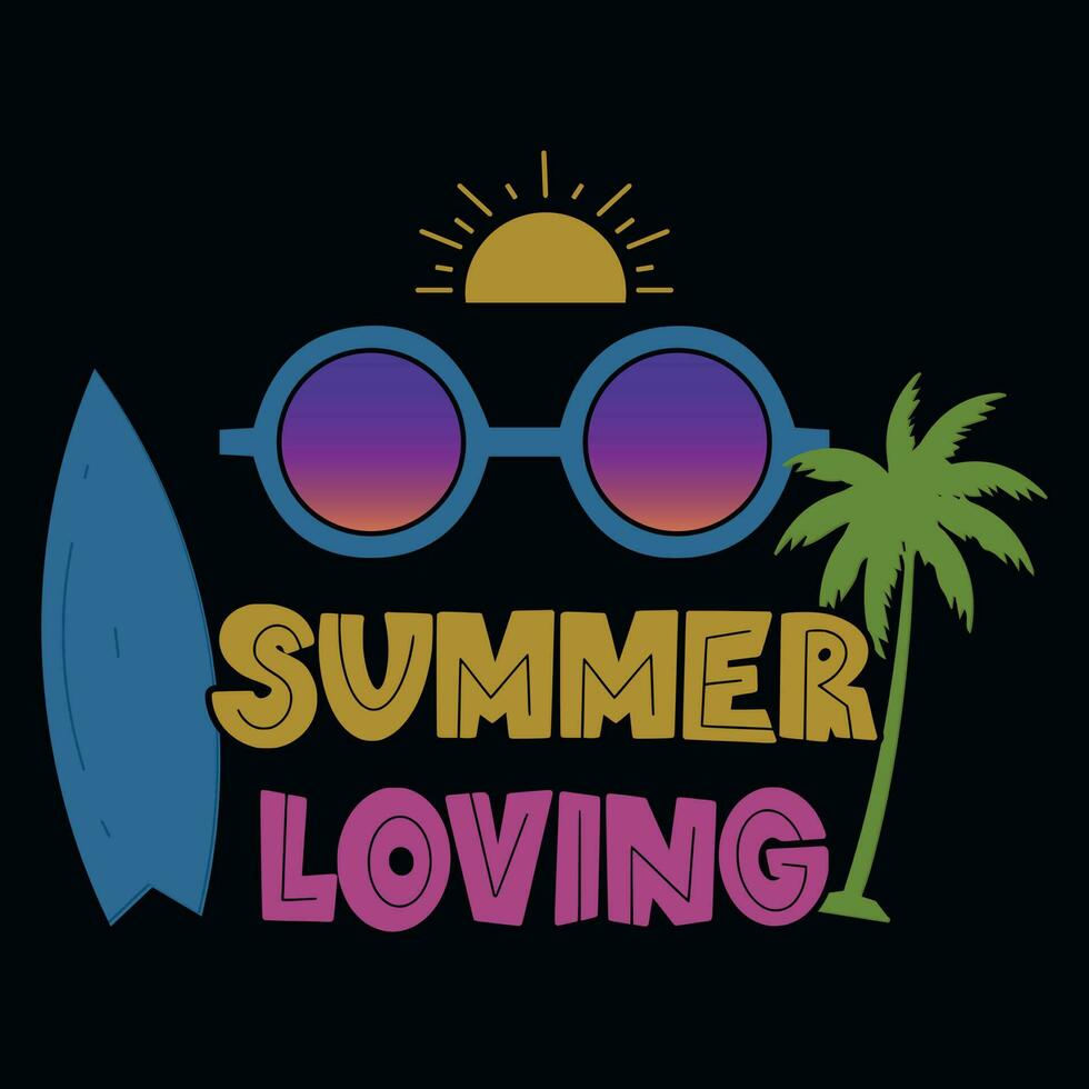 Summer surfing beach mode on typographic tshirt design vector