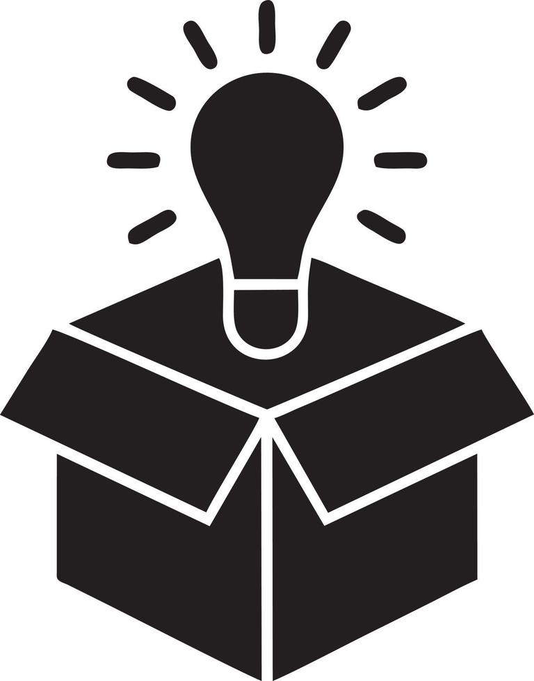 Idea solution icon symbol vector image. Illustration of the creative innovation concept design. EPS 10