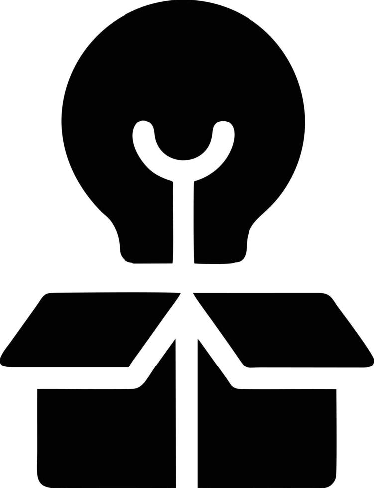 Idea solution icon symbol vector image. Illustration of the creative innovation concept design. EPS 10