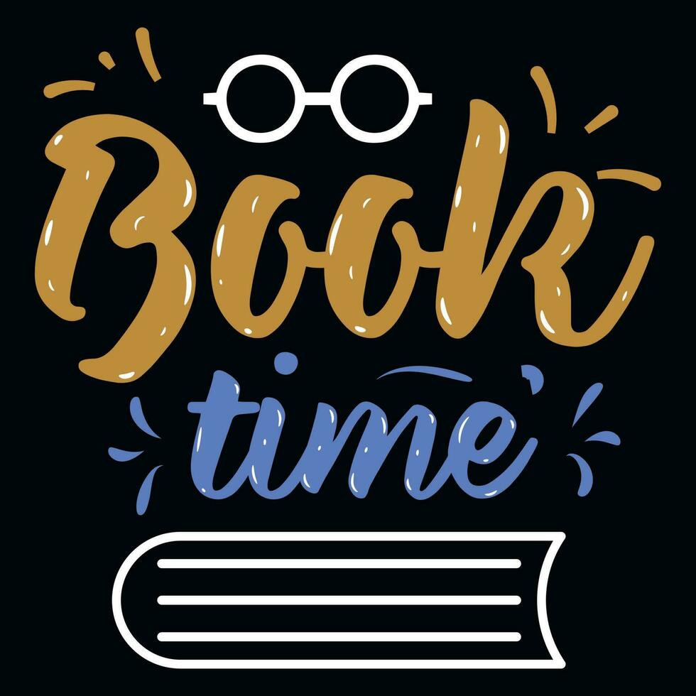 Book reading good book book lover typographic tshirt design vector