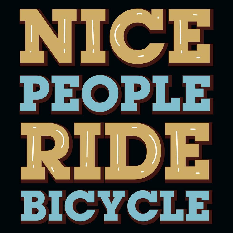 Bicycle or bike riding typographic graphics tshirt design vector