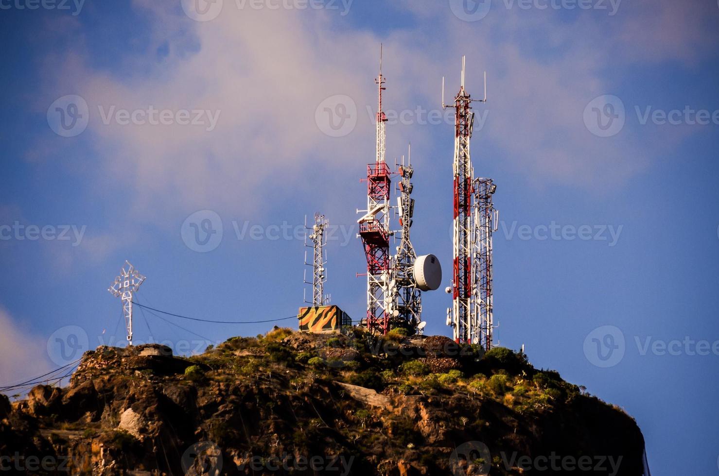 Electrical power pylons photo