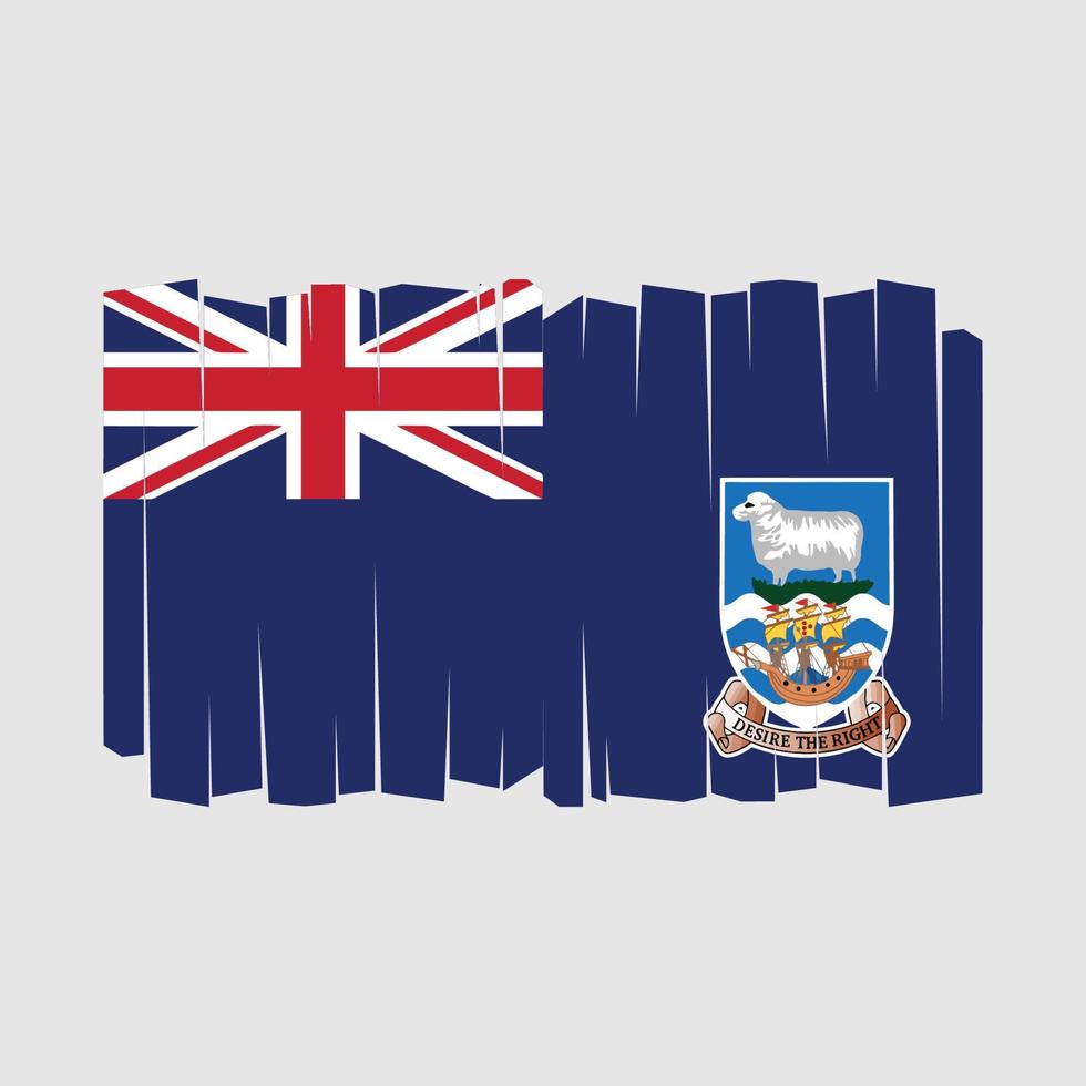 vector de bandera de las islas malvinas