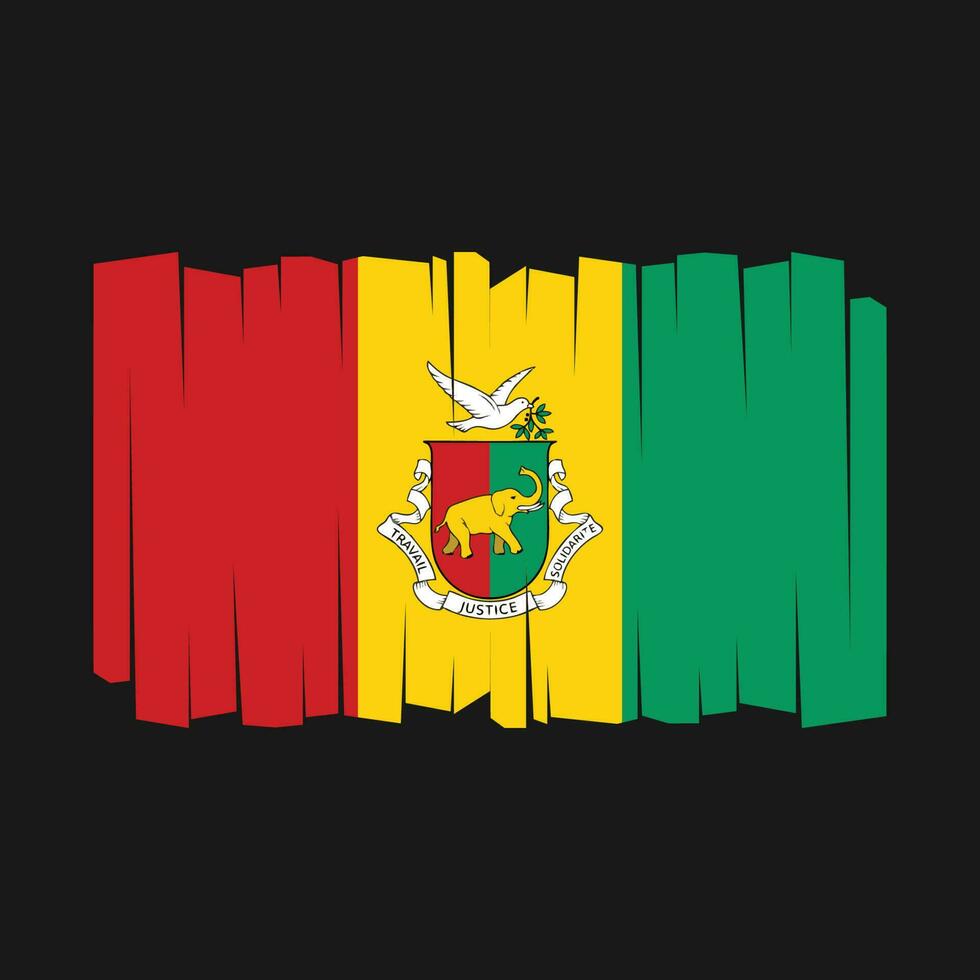 Guinea Flag Vector