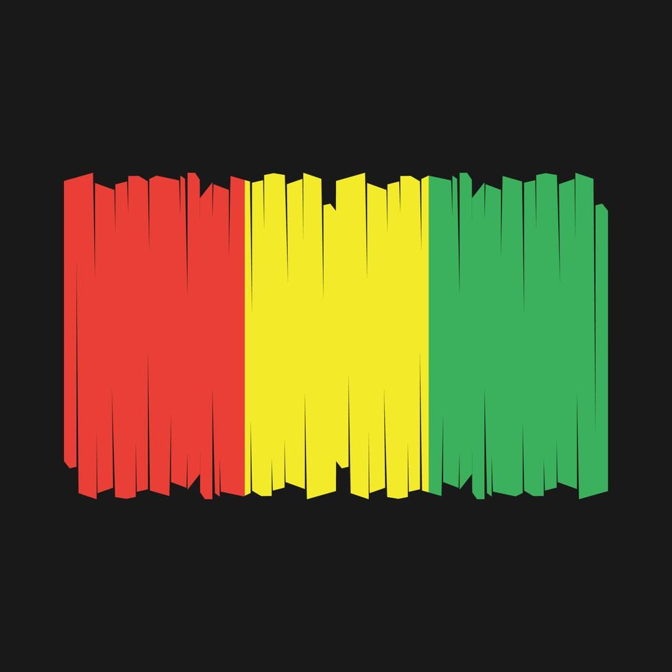 Guinea Flag Vector