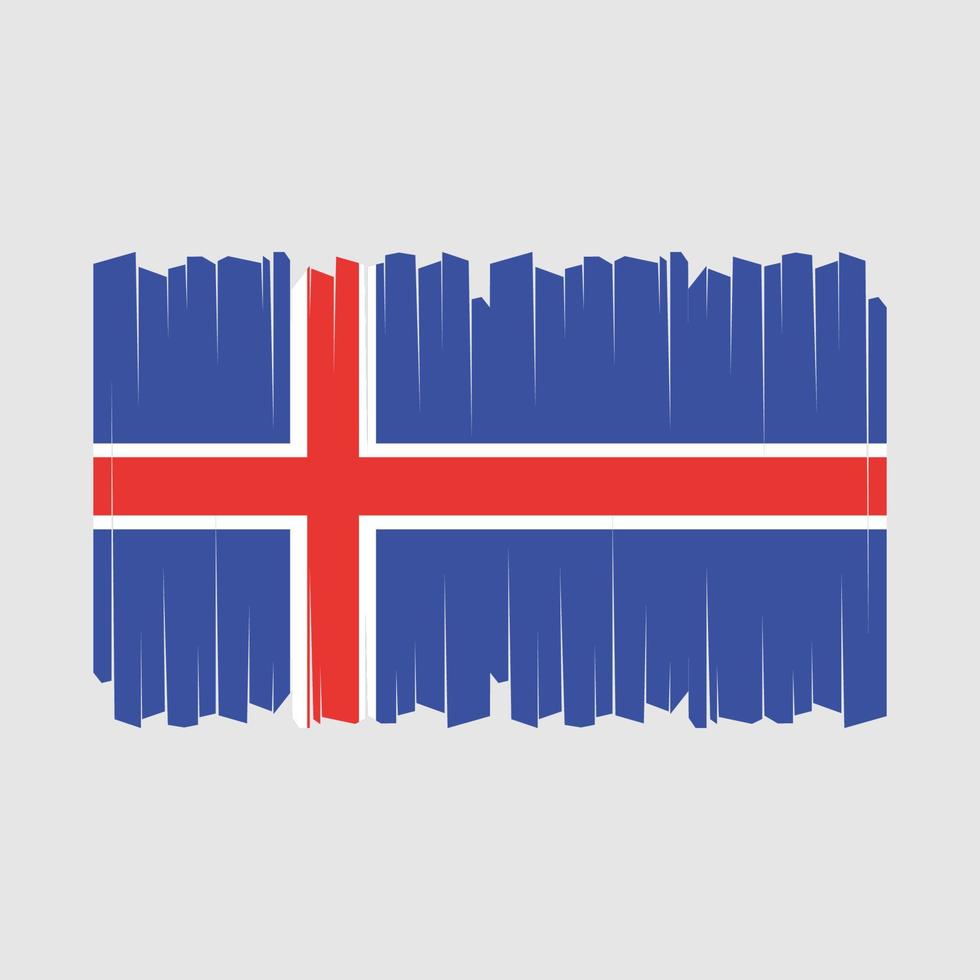 vector de bandera de islandia