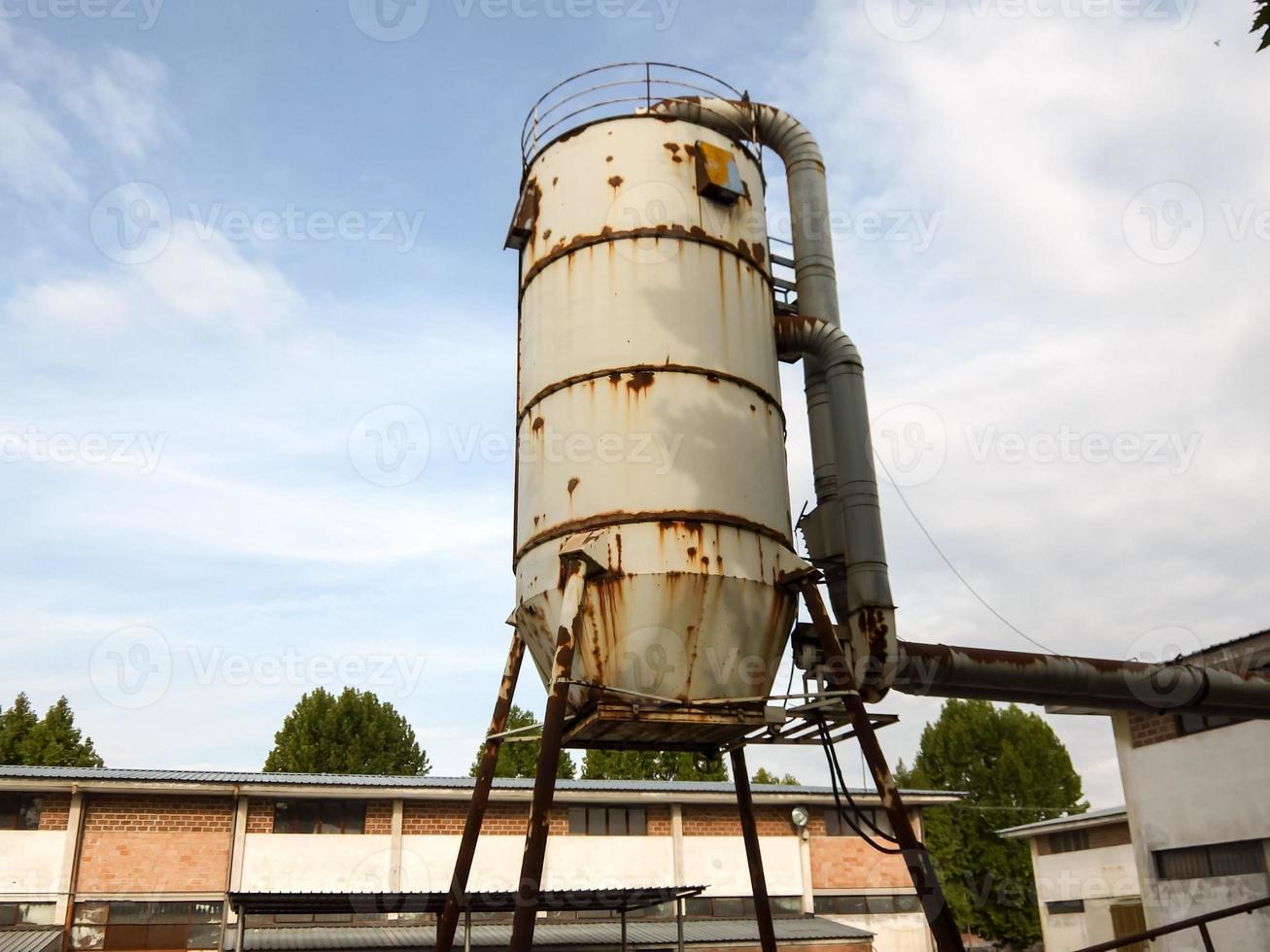 Old metal silo photo