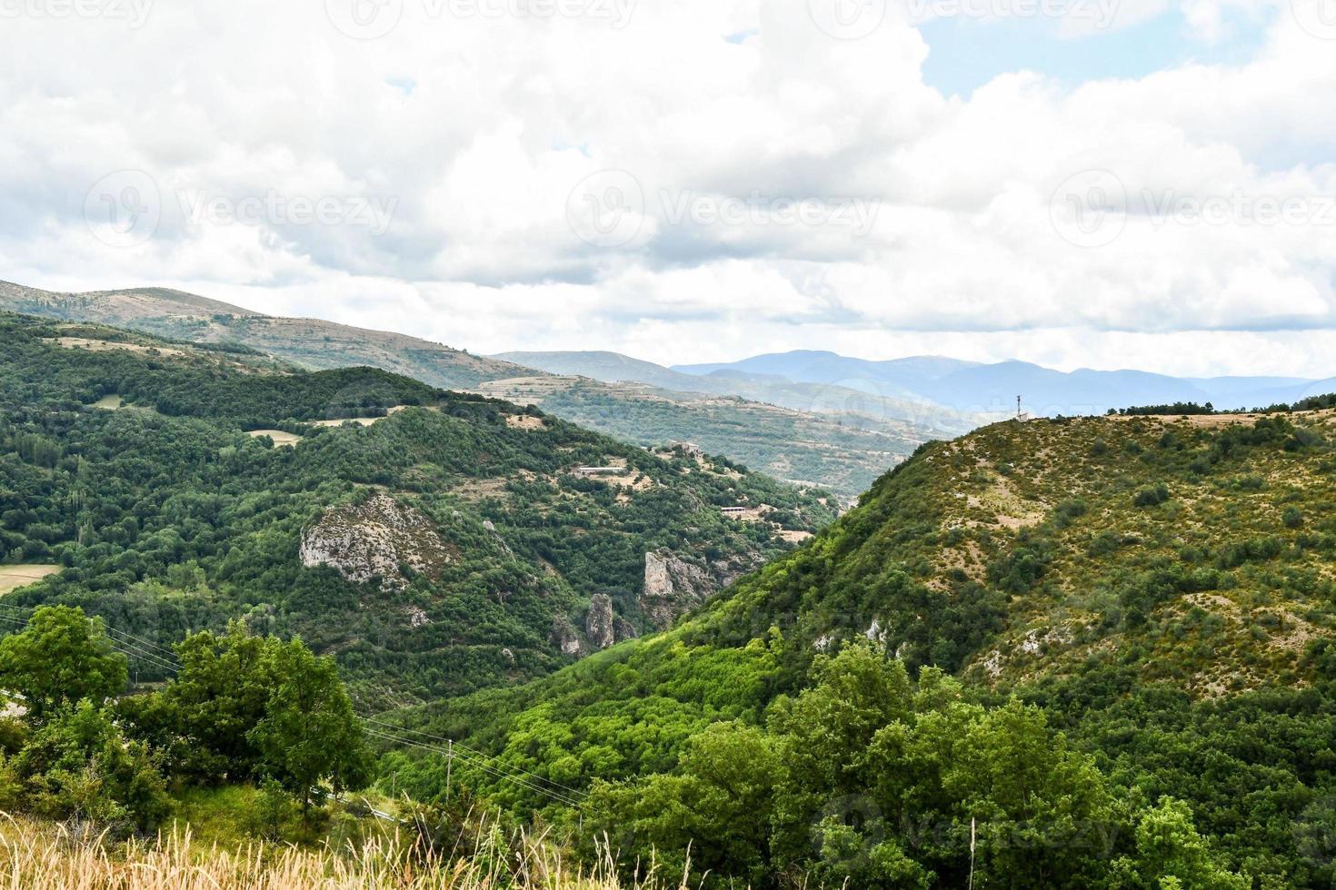 Scenic mountain landscape photo