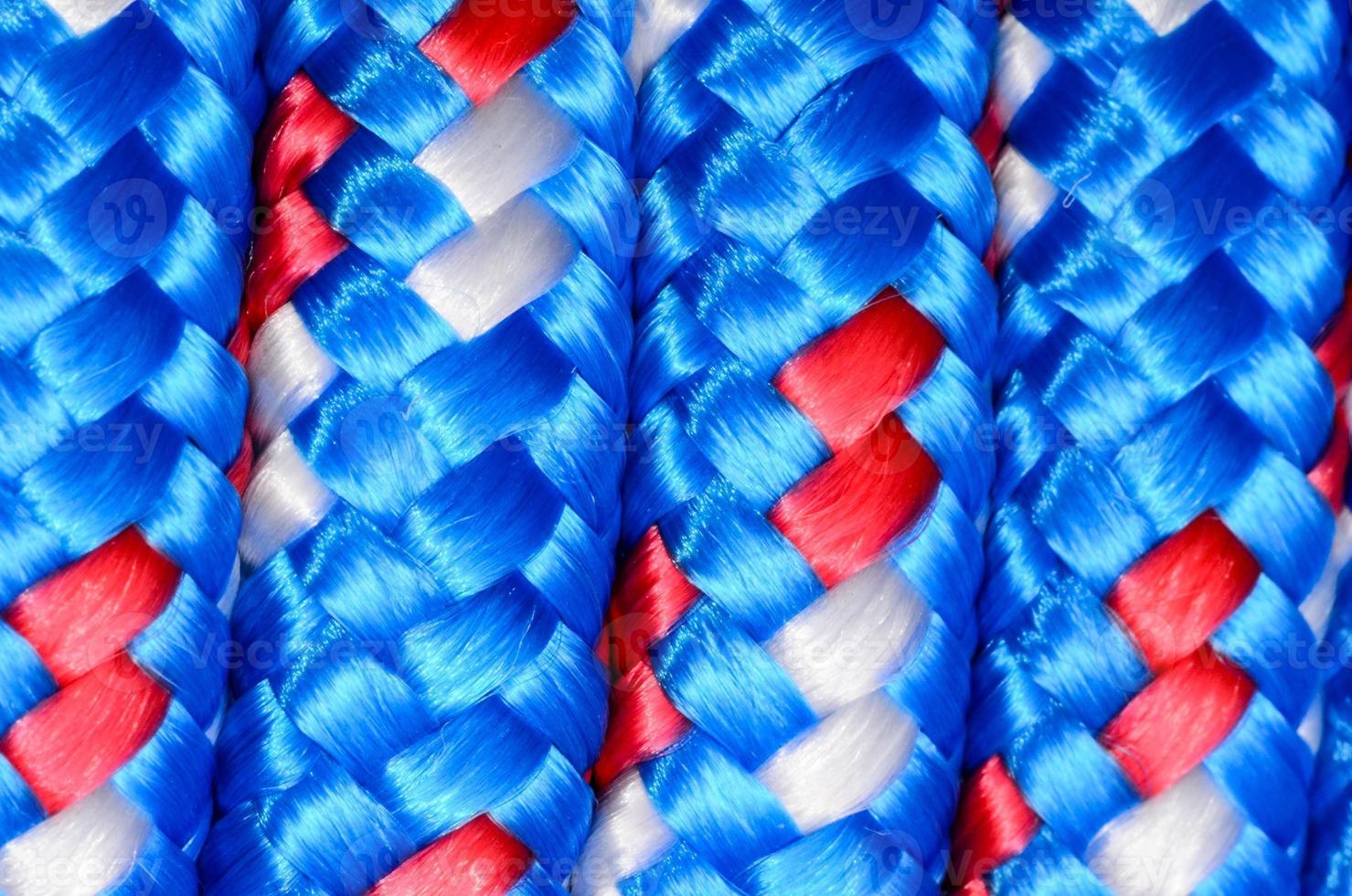 Blue and red rope photo