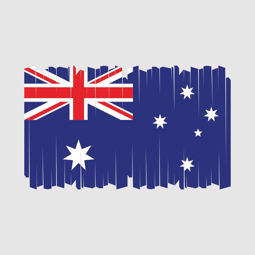 Australia Flag Brush Vector
