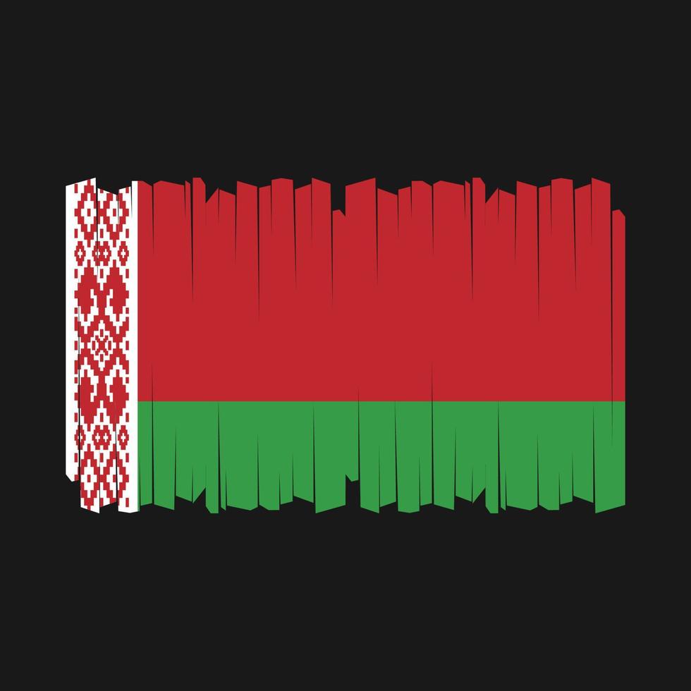 Belarus Flag Brush Vector