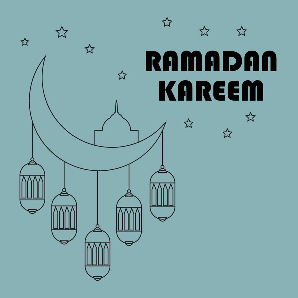 Ramadán kareem Ramadán mubarok vector Arte. musulmán Ramadán mubarok. Ramadán mubarok ilustración.