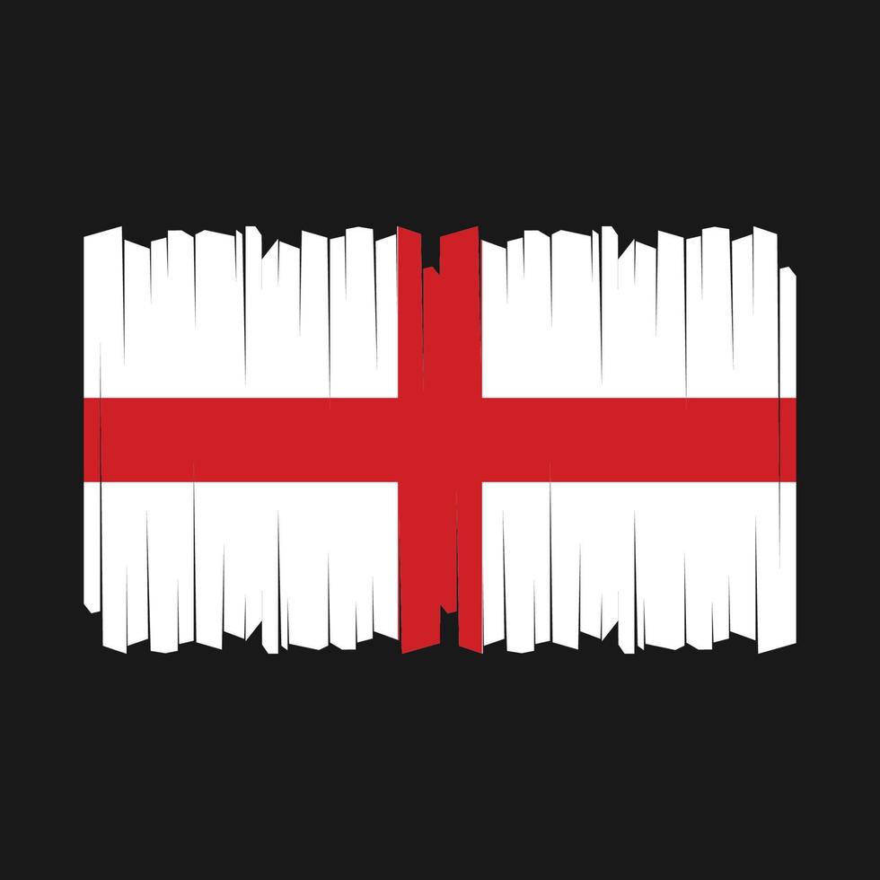 England Flag Brush Vector