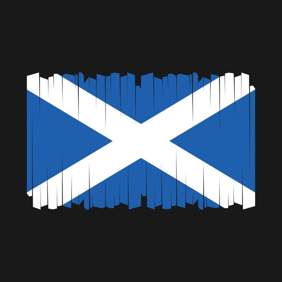 Scotland Flag Brush Vector