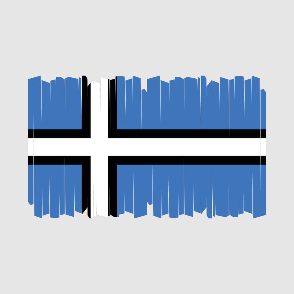 vector de pincel de bandera de estonia