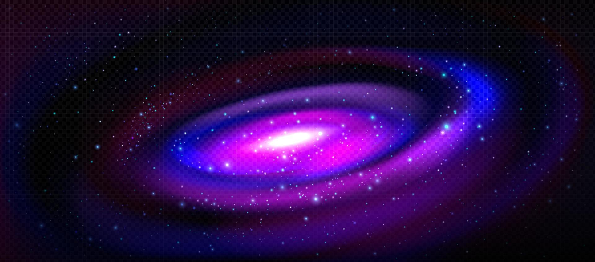 black hole and spiral nebula vector background.
