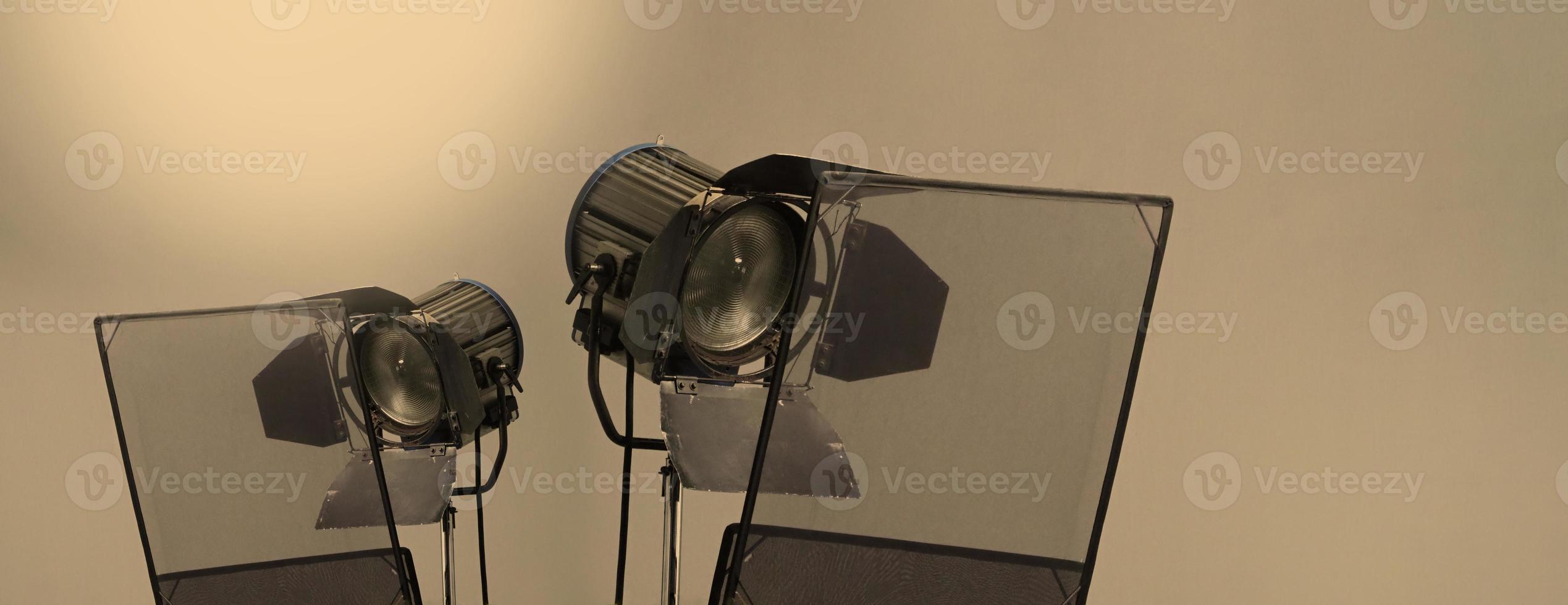 Film light for video production camera in studio set or Use as studio photo shoot light