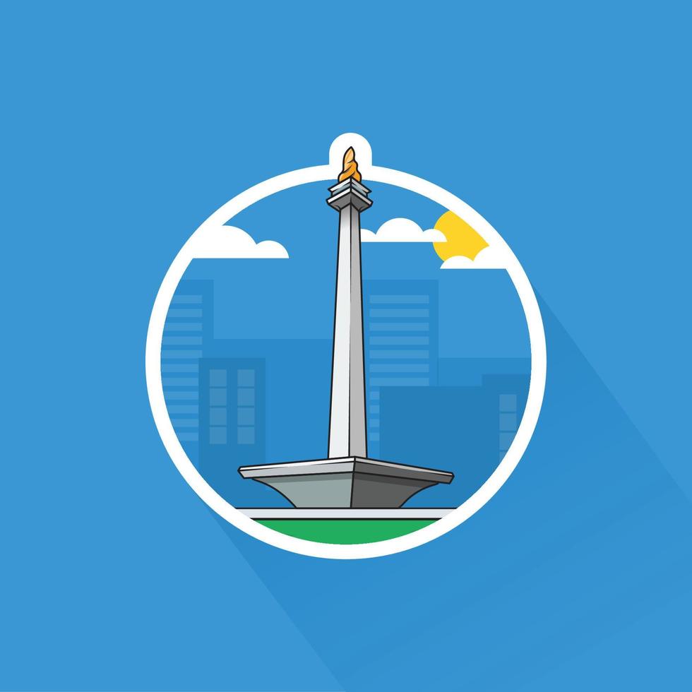 Illustration of Monas in Flat Design vector