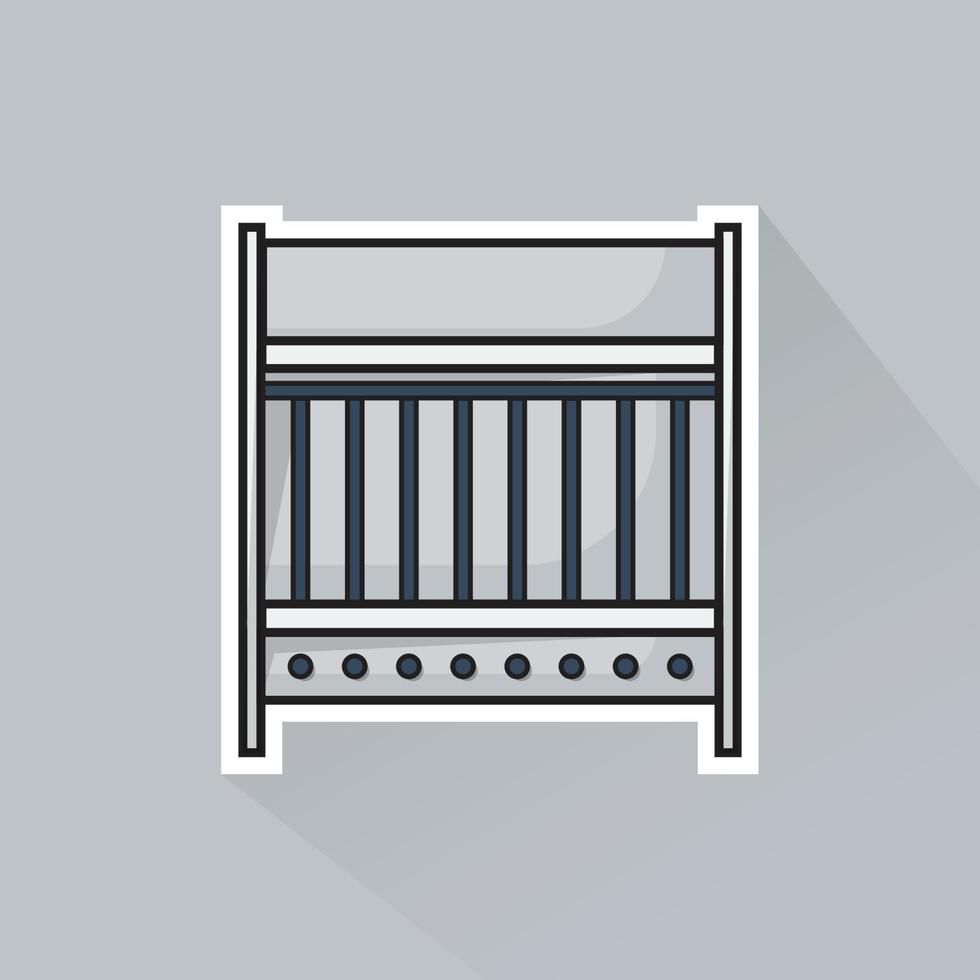 Illustration of Dish Rack in Flat Design vector