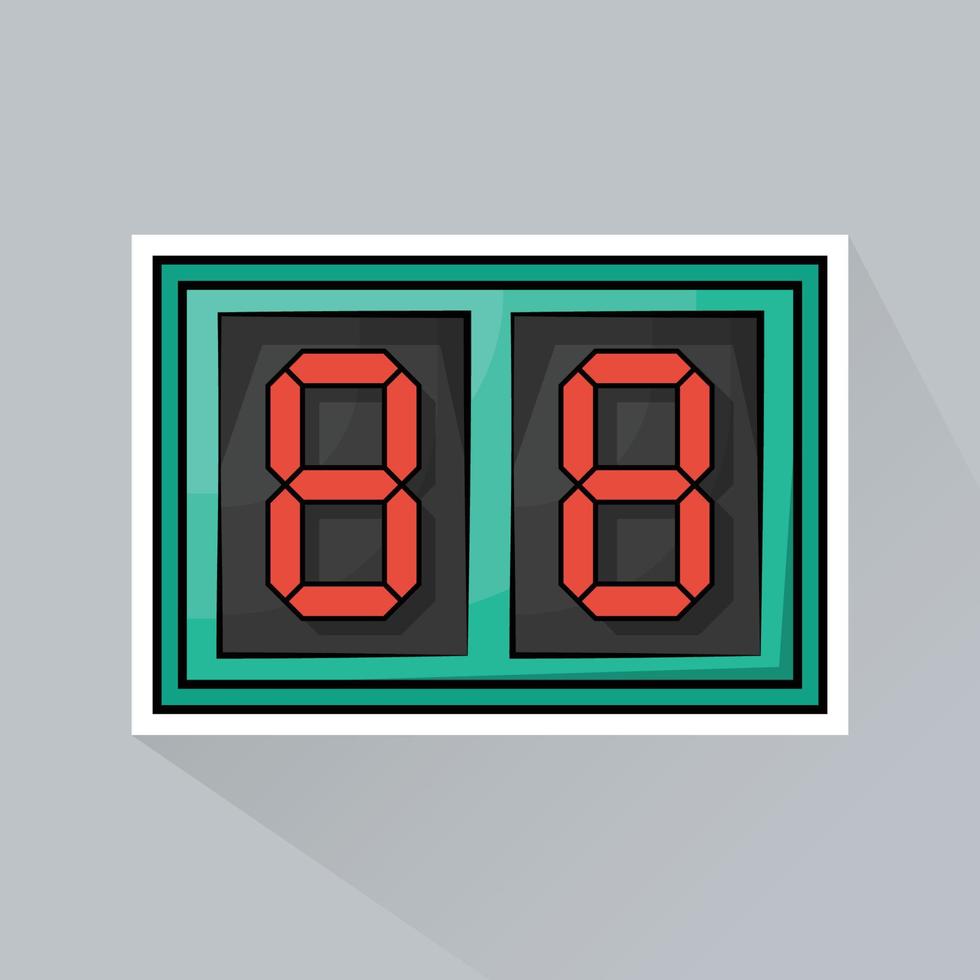 Illustration of Scoreboard in Flat Design vector