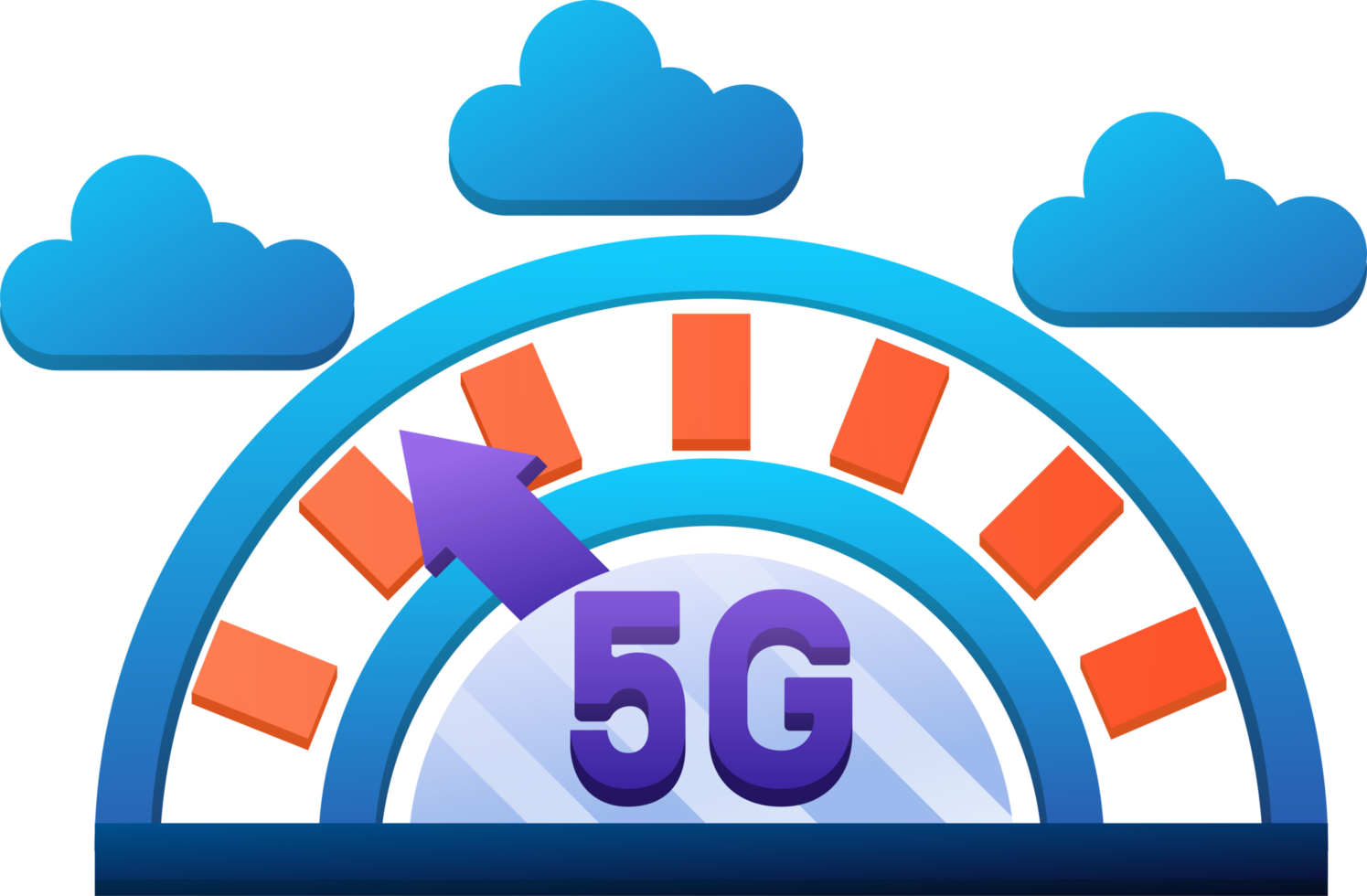 5g kabellos Netzwerk Technologie Symbol Element Illustration. png