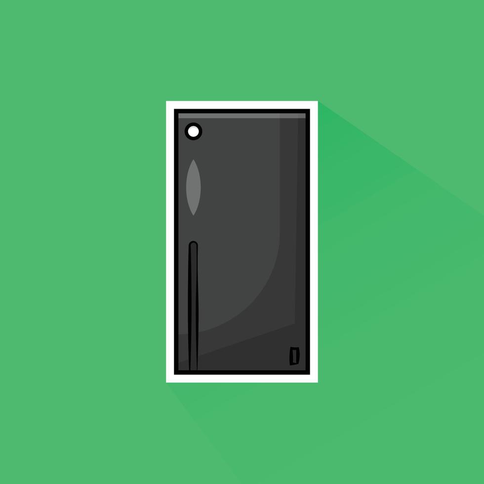 Illustration of Black Console in Flat Design vector