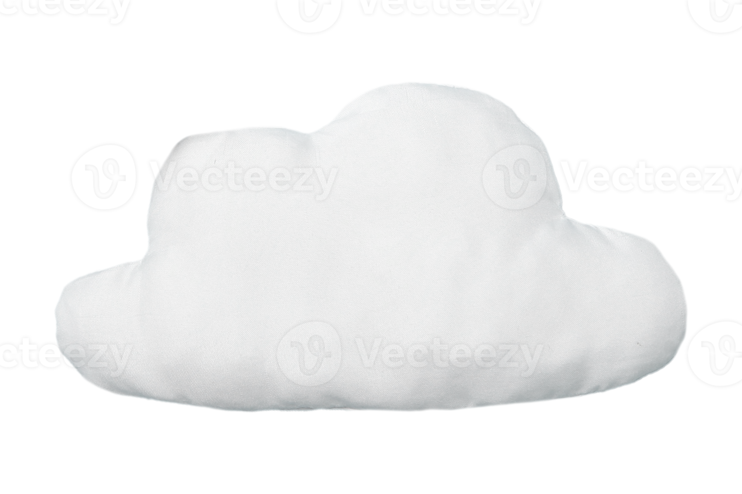 White baby pillow isolated on a transparent background png