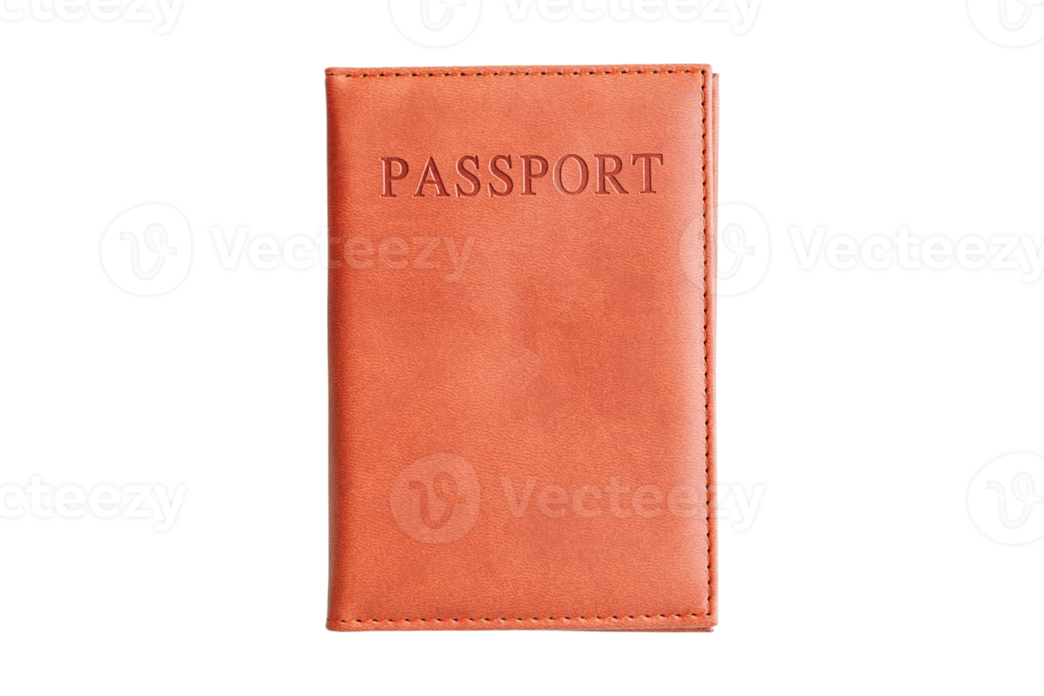 Brown passport isolated on a transparent background png