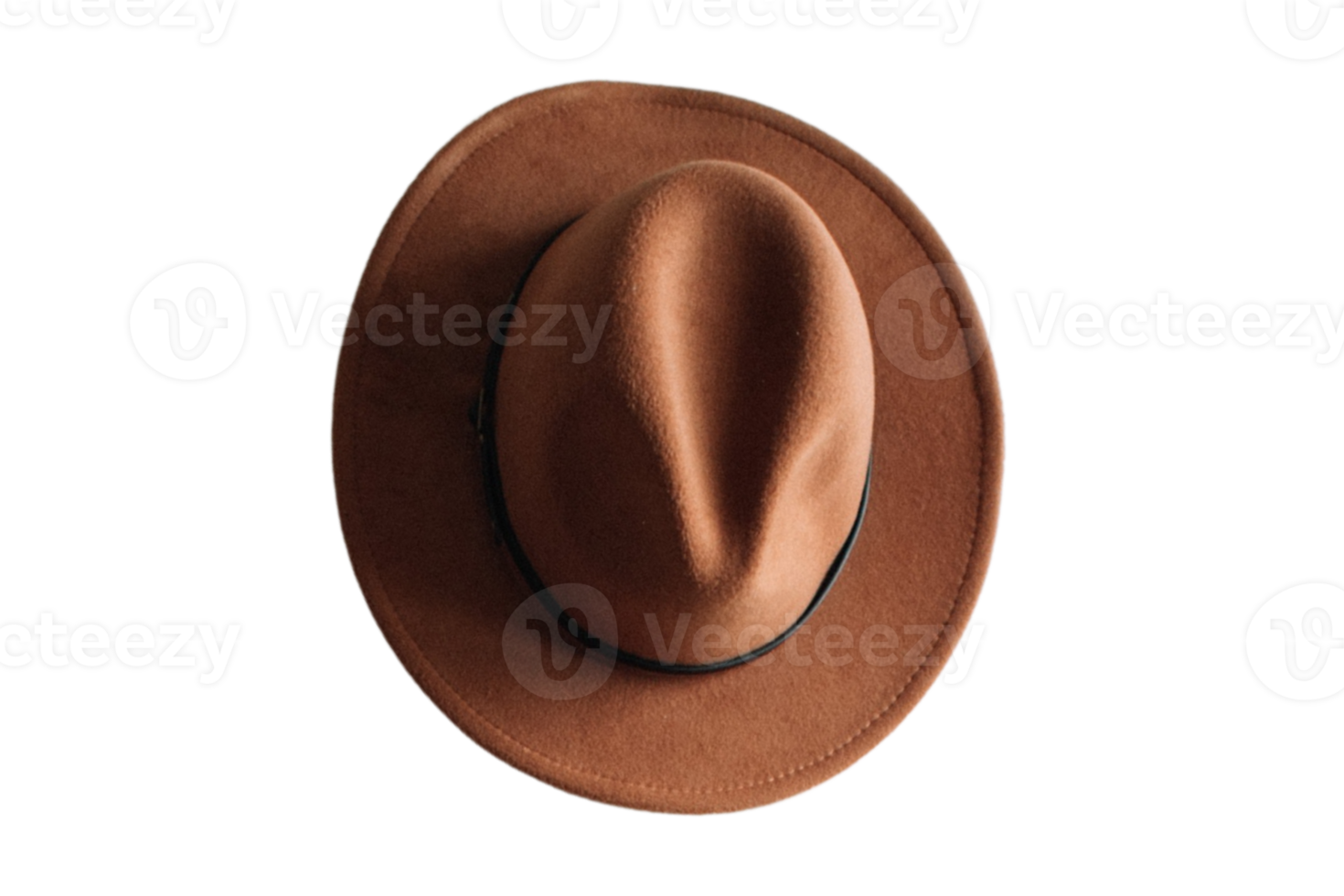 Brown hat isolated on a transparent background png