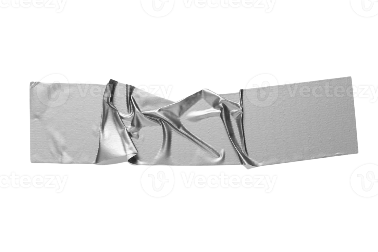 Silver tape isolated on a transparent background png
