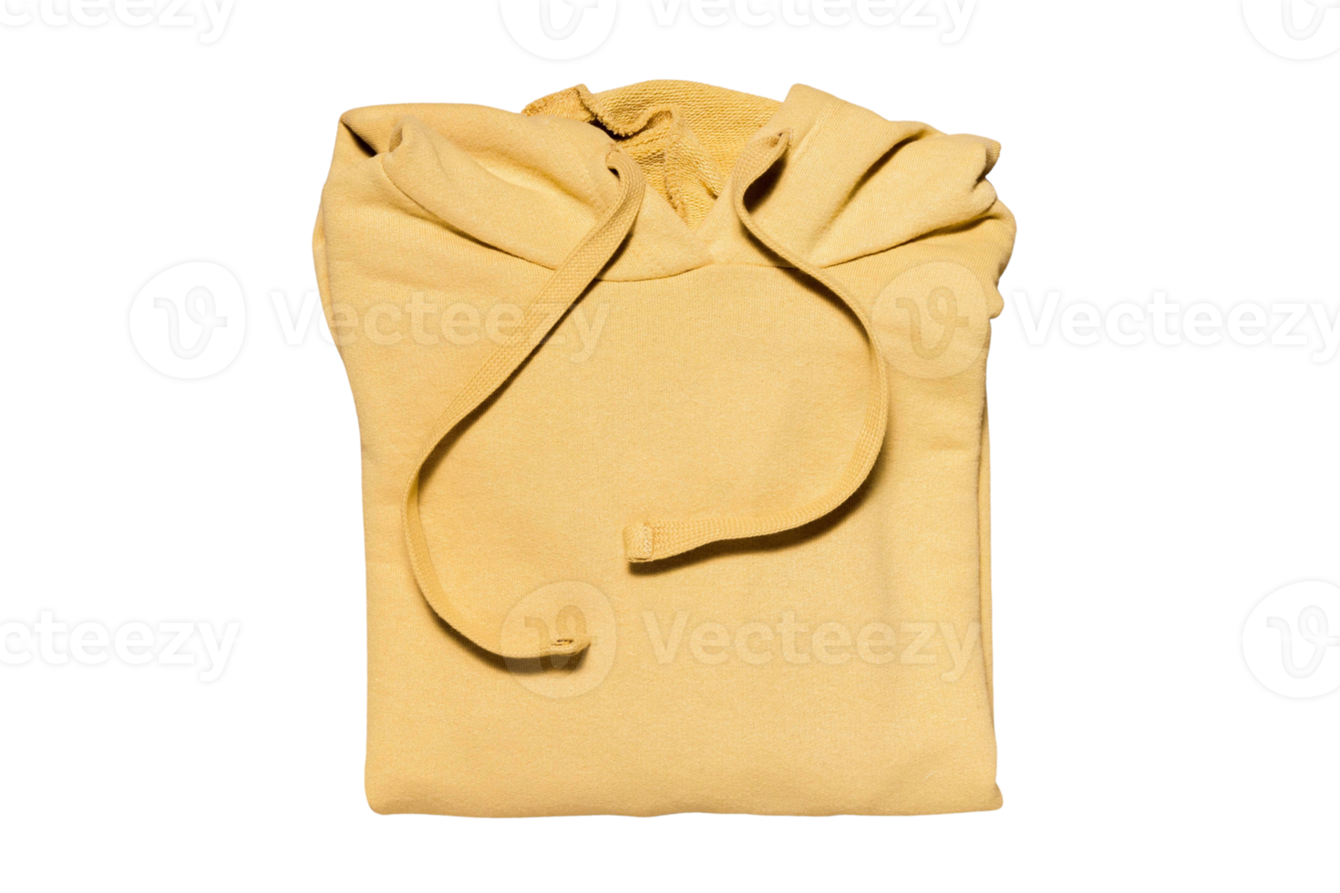 Yellow hoodie isolated on a transparent background png