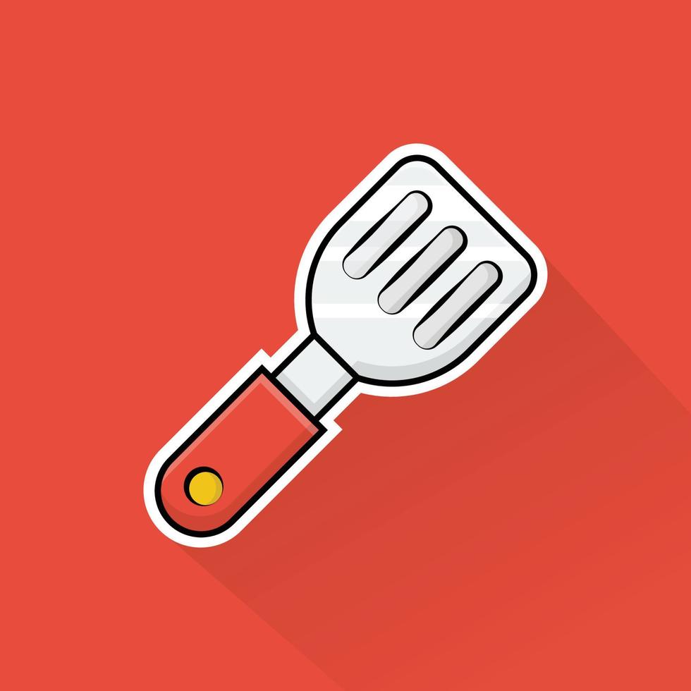 Illustration of Spatula in Flat Design vector