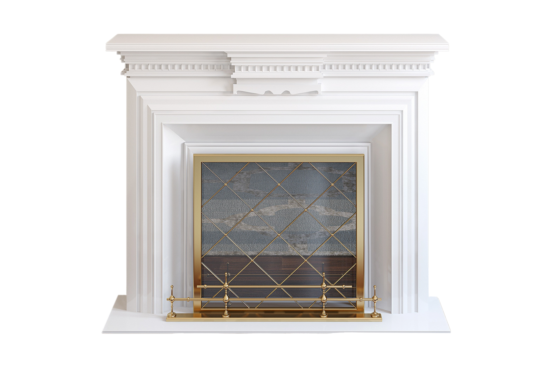 White fireplaces isolated on a transparent background 21939015 PNG