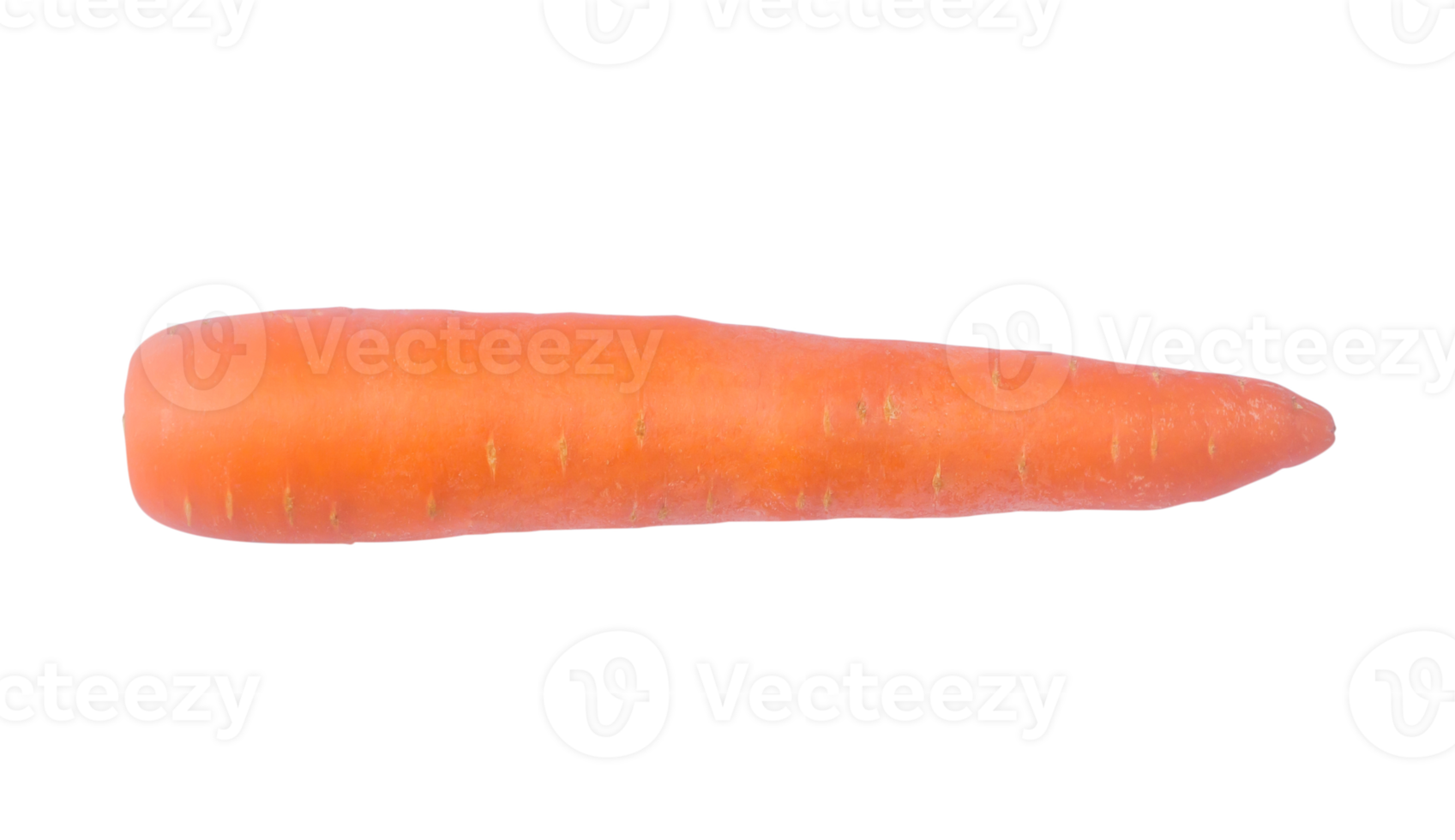 oben Aussicht Foto von Single frisch Orange Karotte Gemüse isoliert mit Ausschnitt Pfad im png Datei Format