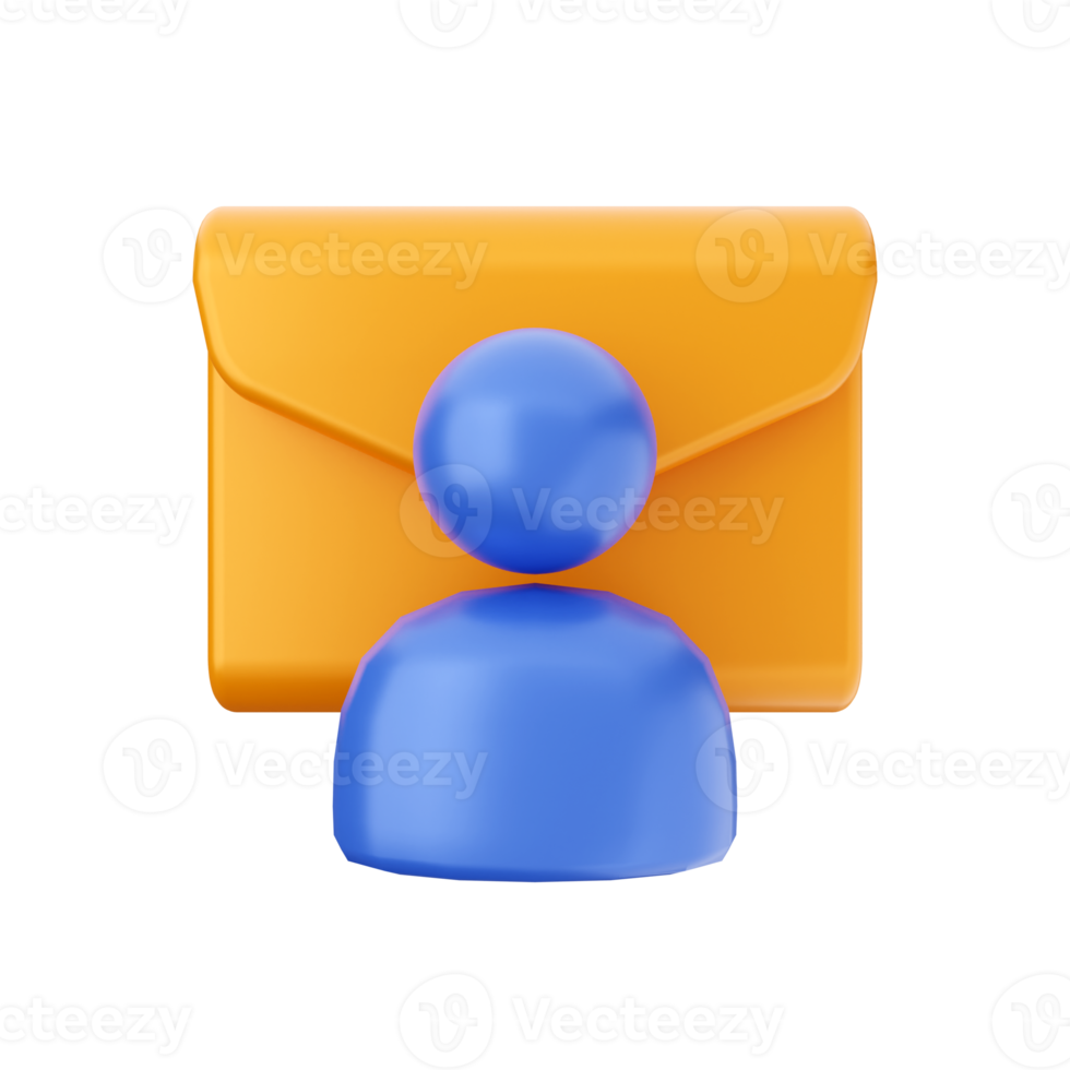 3d mail email message envelope png