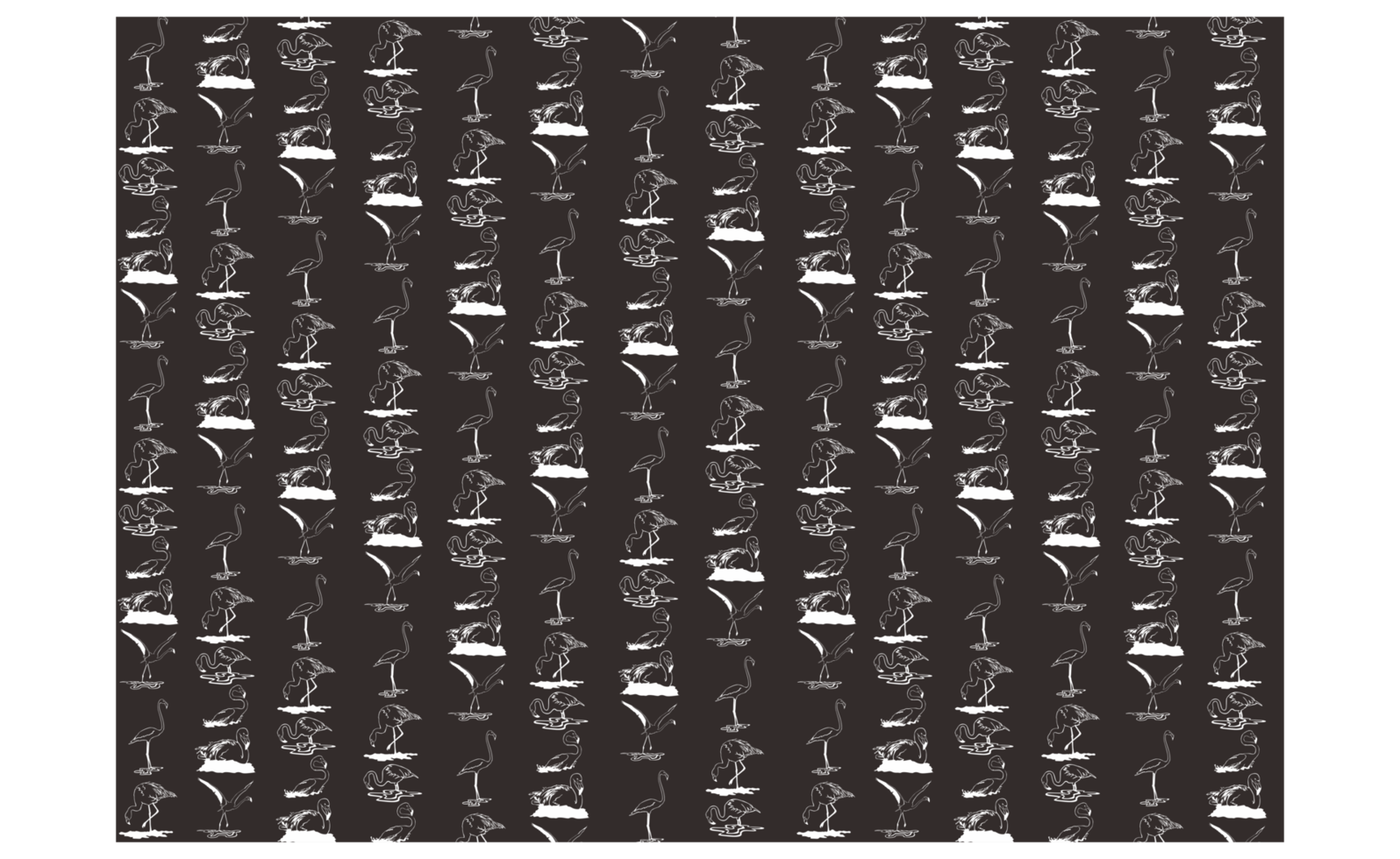 Flamingo Line Art Pattern Background Design png