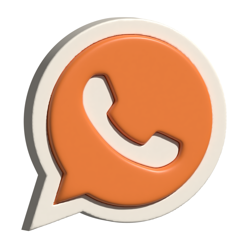 2d icon of whatsapp logo png