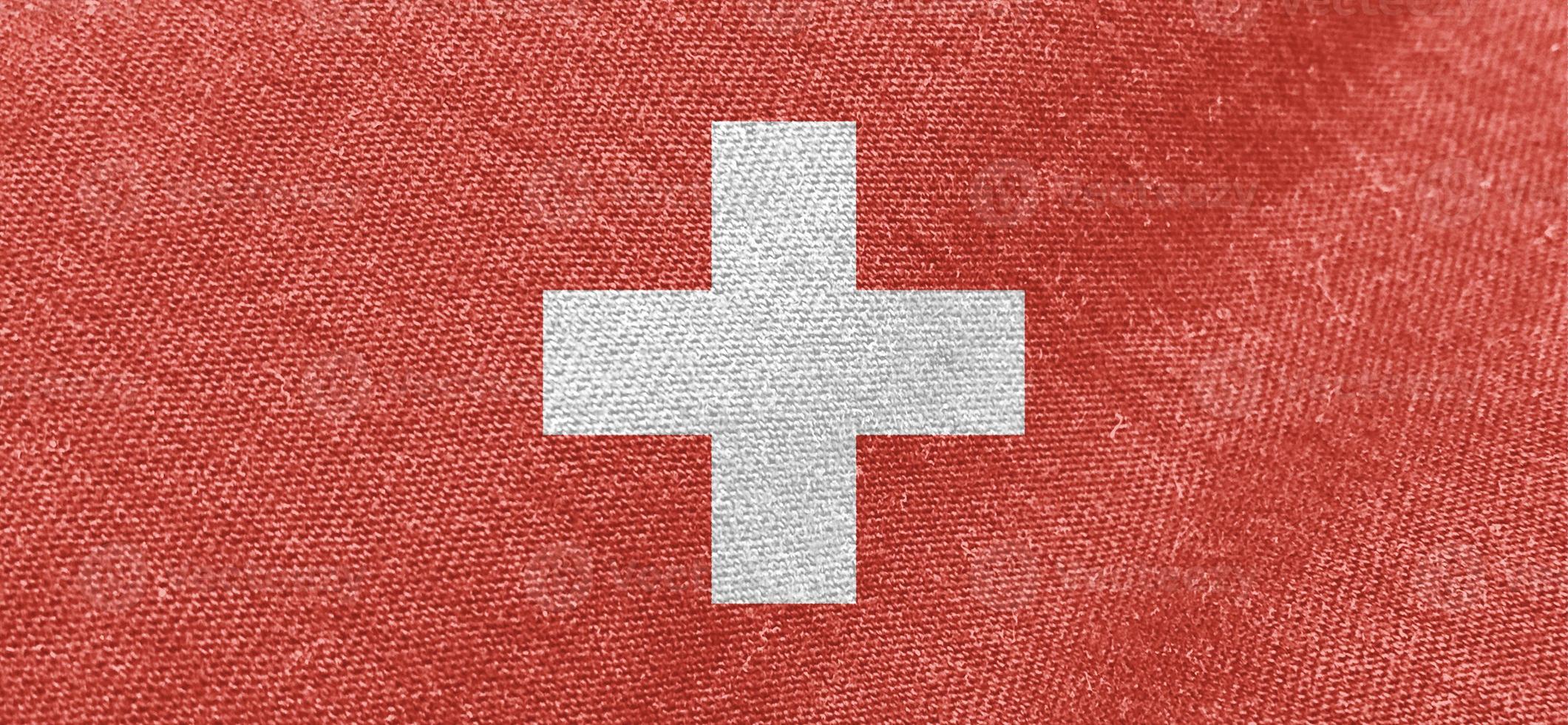 Switzerland fabric flag cotton material wide wallpaper colored fabric Swiss flags background photo