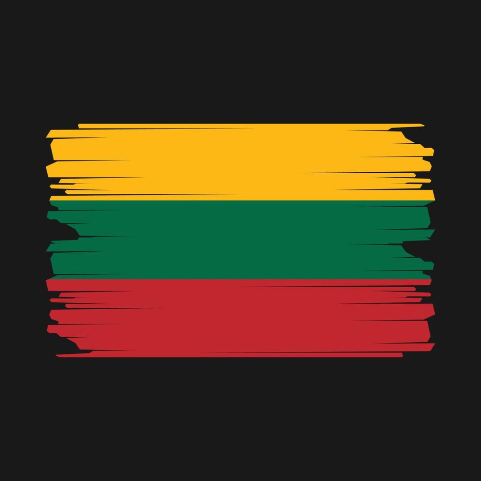 Lithuania Flag Illustration vector