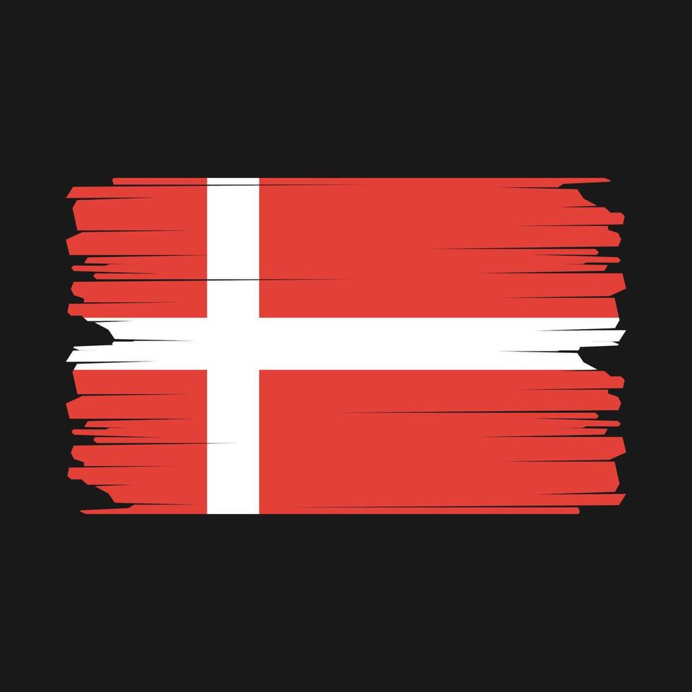 Denmark Flag Illustration vector