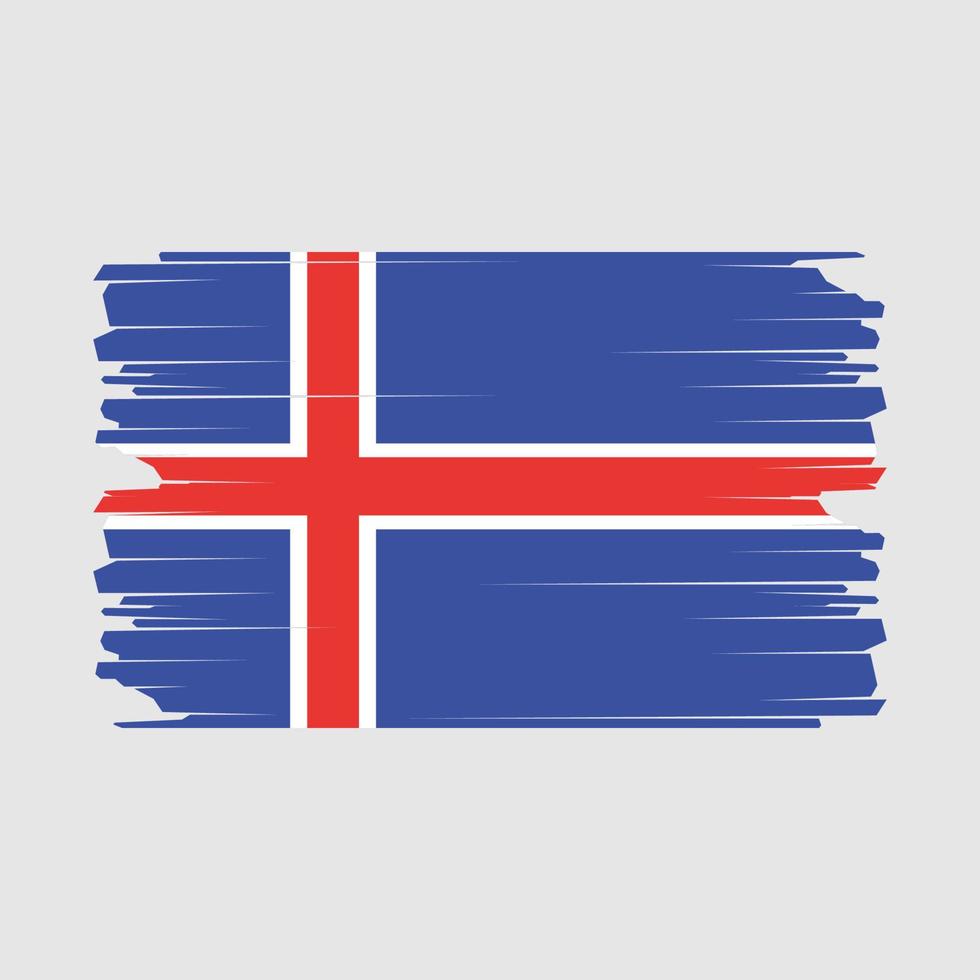 Iceland Flag Illustration vector