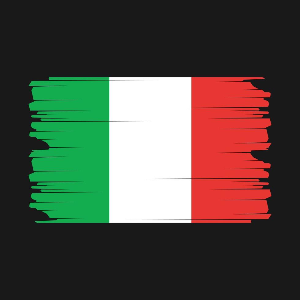 ilustración de la bandera de italia vector