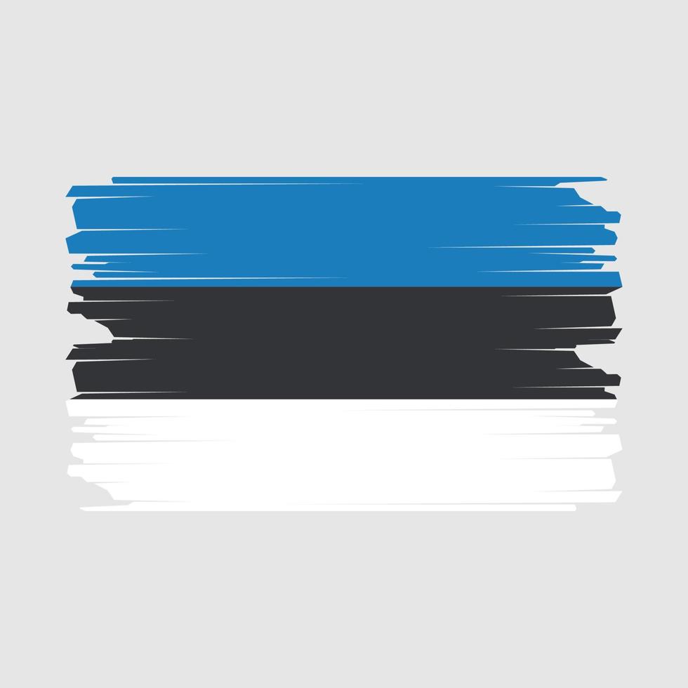 Estonia bandera ilustración vector