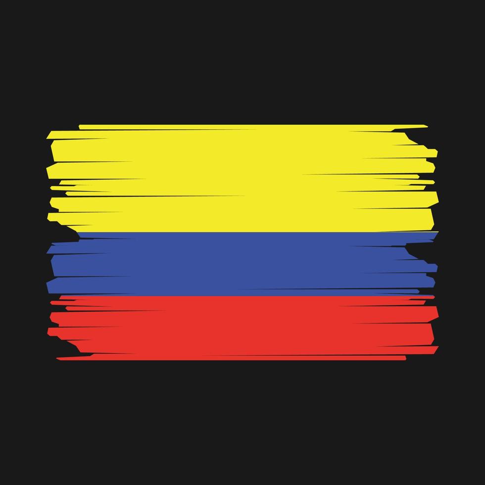 Colombia Flag Illustration vector