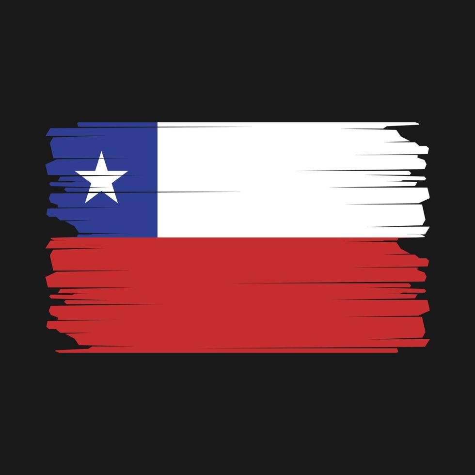 Chile bandera ilustración vector