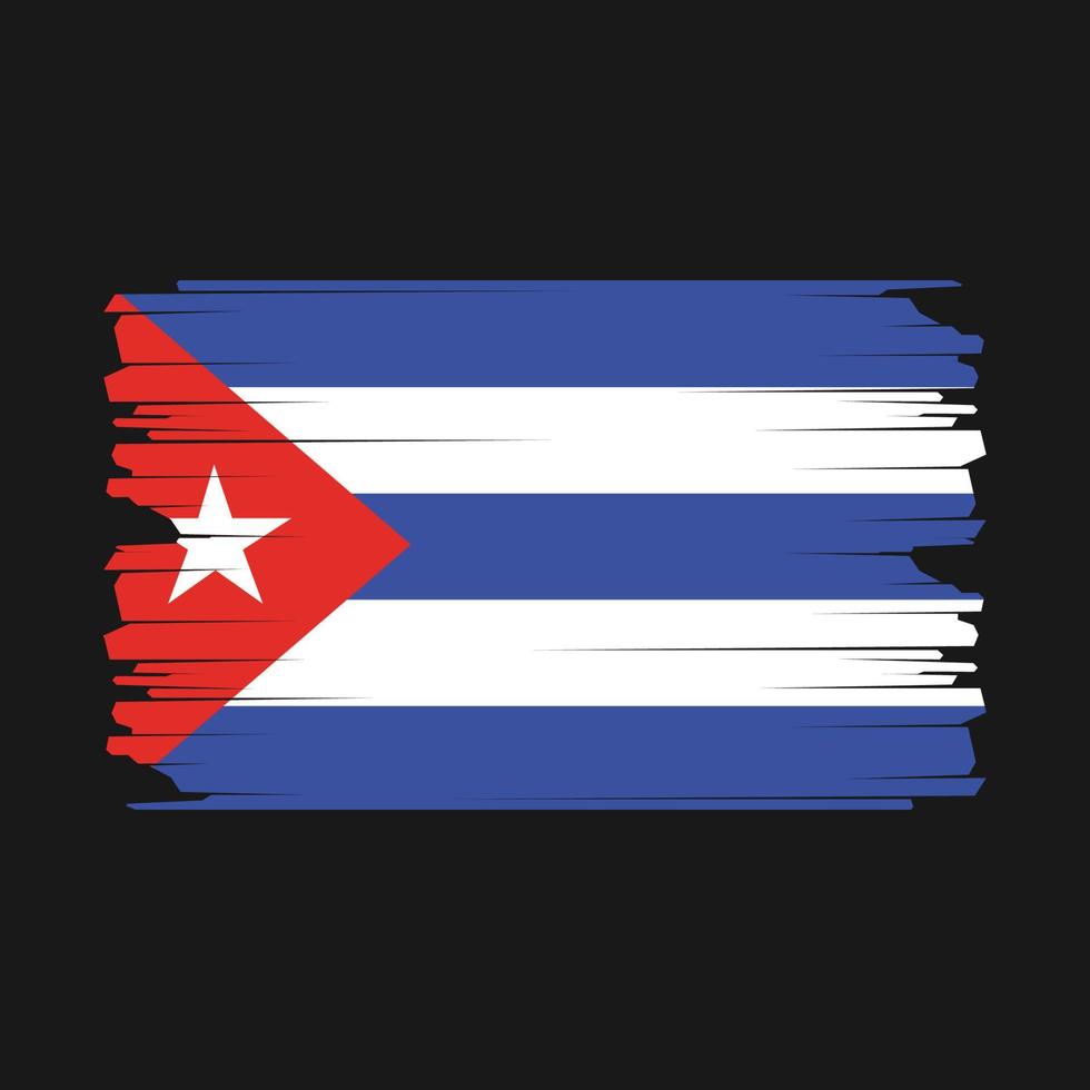 Cuba bandera ilustración vector