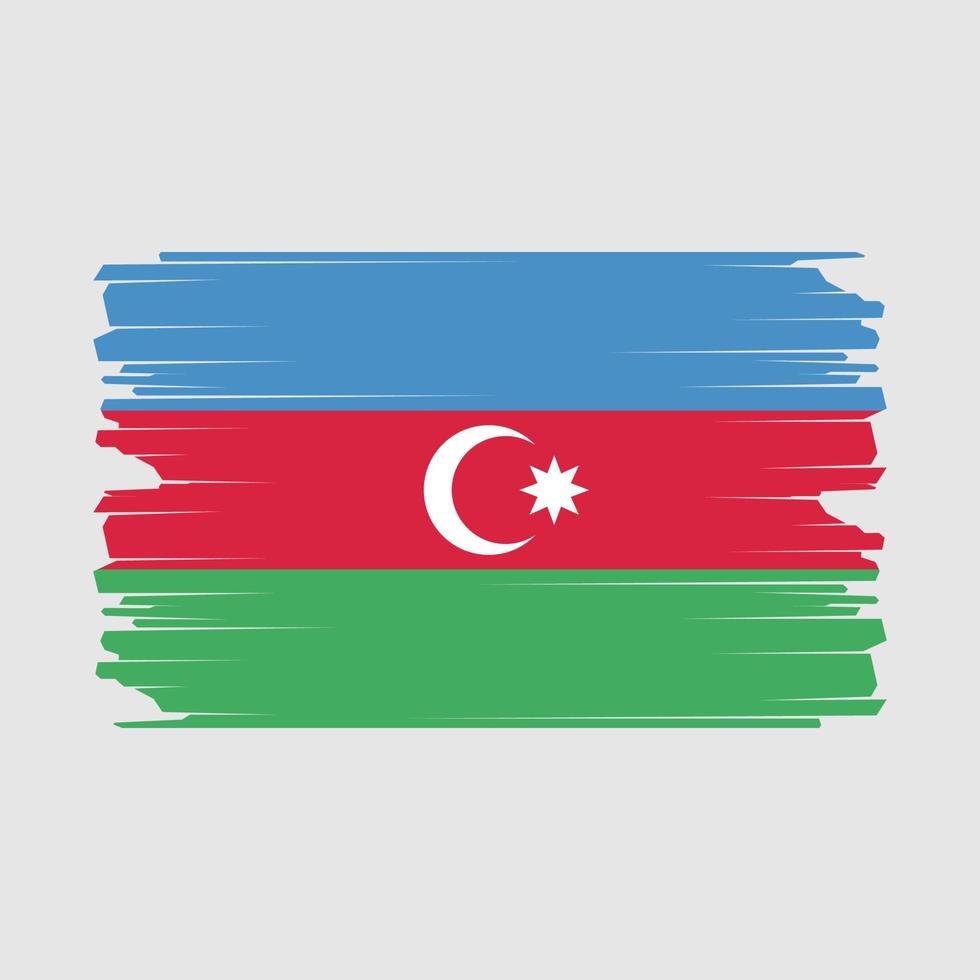 Azerbaijan Flag Illustration vector