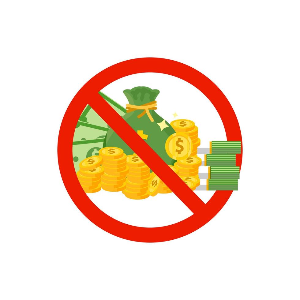 no corruption concept design vector