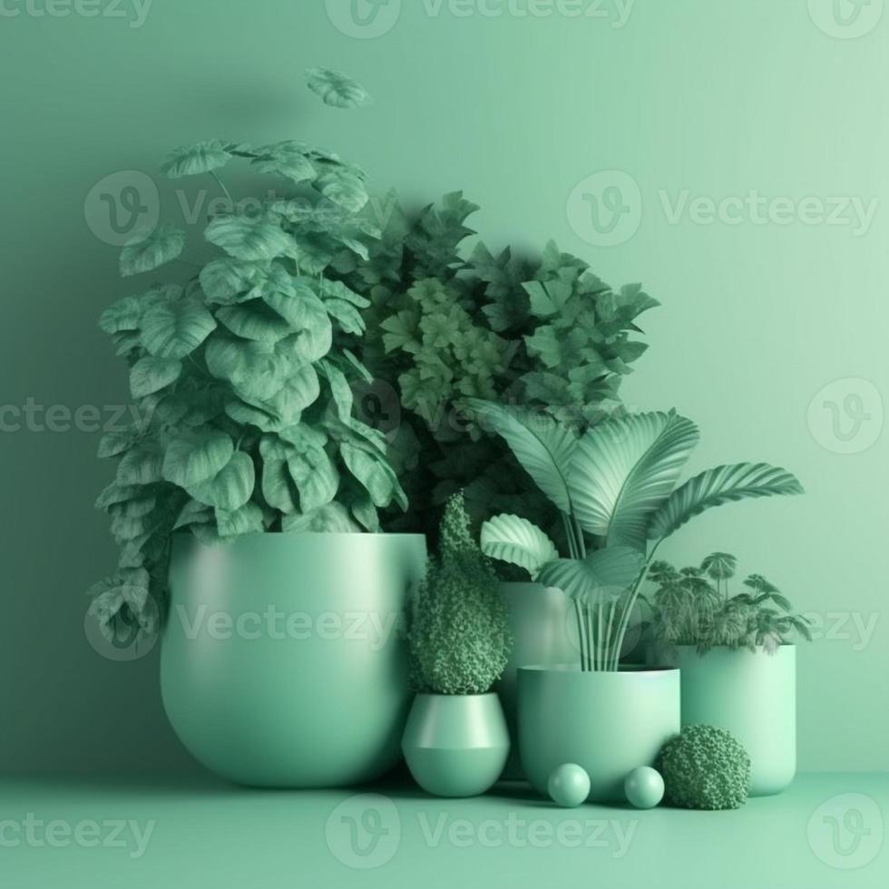 nature tree plant illustration AI photo