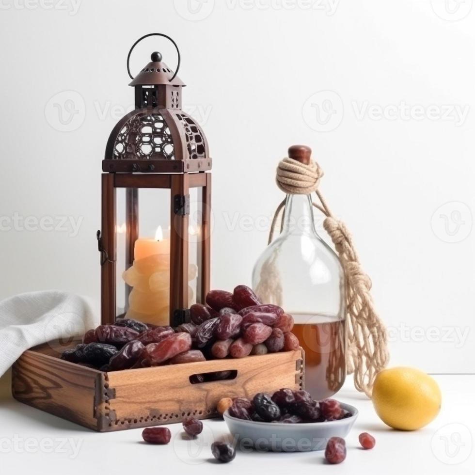 date fruit background ramadan kareem, eid mubarak AI photo